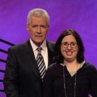 Mentor Cindy Conaway is seen here with host Alex Trebek at her Jeapordy appearance.