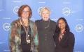 SEFA co-chairs Alison Brust, left, and Roopa Kunapuram,right, flank SUNY Chancellor Nancy L. Zimpher at the 2015 SEFA Campaign Kickoff, held earlier this fall, at SUNY System Administration, Albany. Photo/SUNY