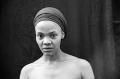 black and white photo of Nomonde Mbusi