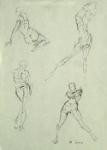 photo of figure sketches by Chad Smith