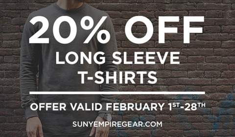 twenty percent off long sleeve t shirts