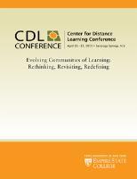 Center for Distance Learning Conference Program Cover