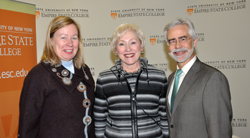 Meg Benke Chancellor Zimpher and SUNY College of Optometry President David Heath at SUNY Day