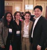 Business, management and economics faculty Angela Titi Amayah, Sue Epstein, Julie Gedro and Sewon Kim presented the 2014 Academy of Human Resource Development ’s annual conference. Photo/provided by Julie Gedro
