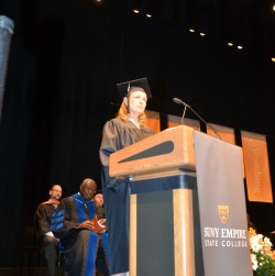 Eileen Sullivan was selected as a student speaker for the commencement event at Purchase. Photo/Empire State College